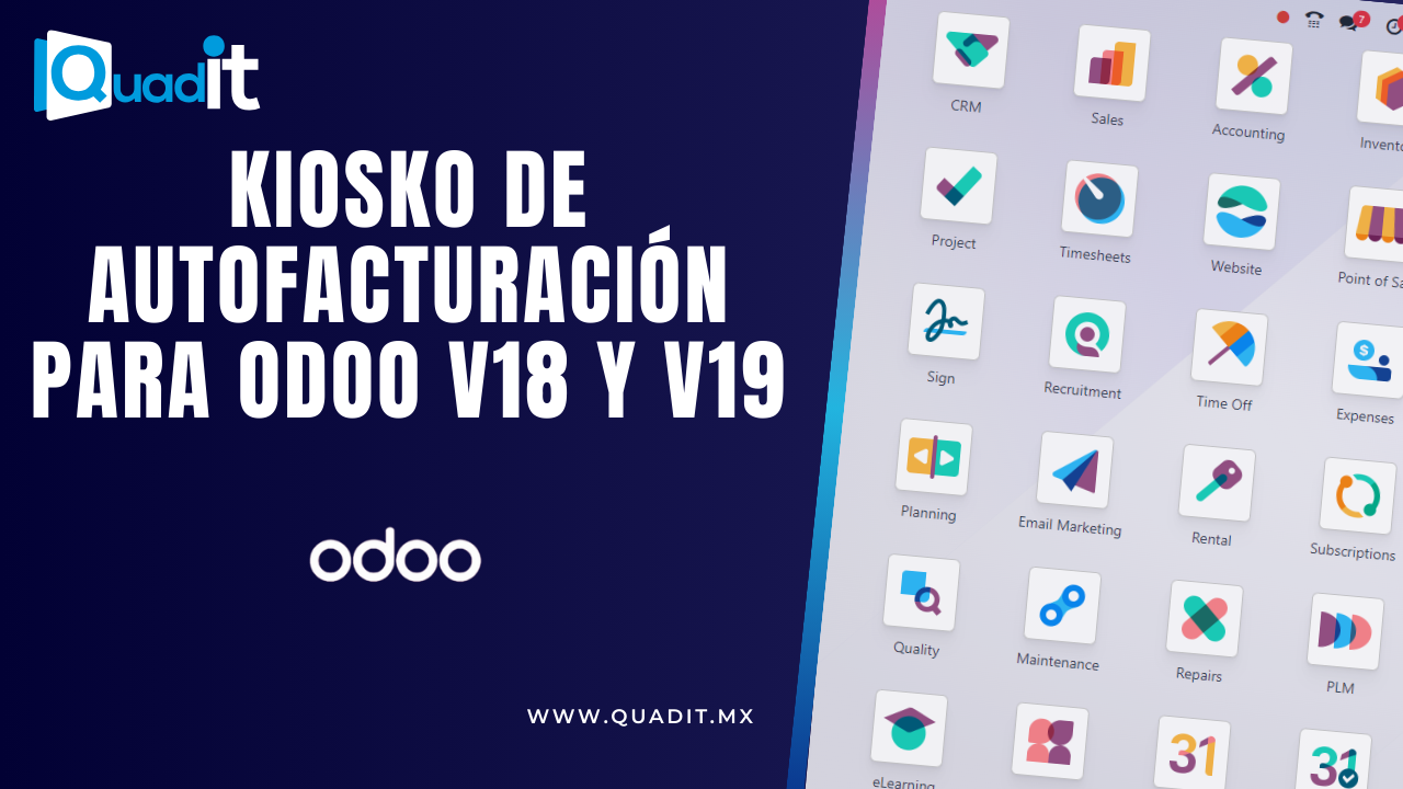 Portal de auto facturación CFDI 4.0 para Odoo versión 19 Enterprise.